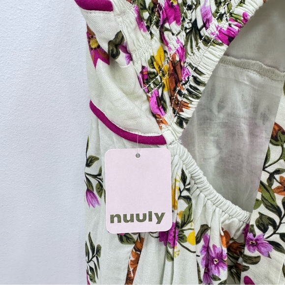 SAYLOR Ayame Flutter-Sleeve Smocked Tiered Maxi Dress Floral Nuuly New with tags - Picture 8 of 13